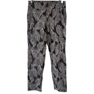 Krazy Larry Pull-On Ankle Pants - Black Feather Size 8 $135